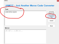 JAMCC - Just Another Morse Code Convert Screenshot 2