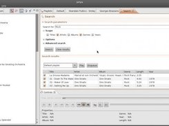 Jampa 0.2.4 under Linux, showing the search view