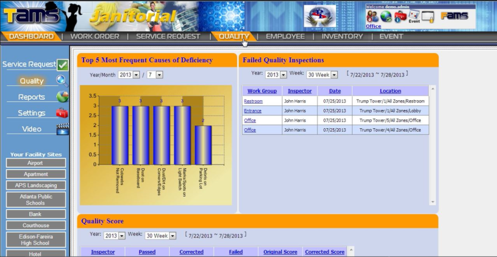 PSIwebware Janitorial Software Screenshot 1