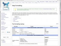 Viewing a topic page with JAMWiki