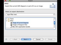 Standard Eclipse export dialog box