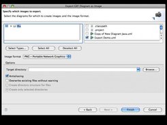 Export Images of Diagram Files wizard dialog box