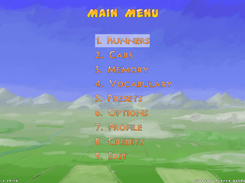 Main menu