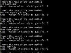 Testing knowledge of Object API