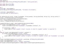 Example showing checking with sets and regular expressions.