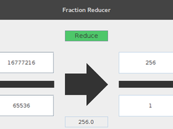 Java Fraction Reducer Screenshot 1