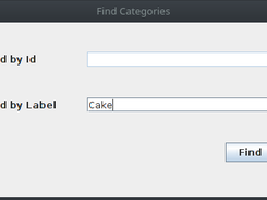 Search can be done by Id or Label