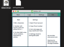 SMSer API info