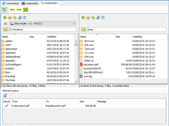 Network queue panel