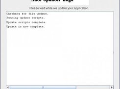 Auto Updater in Action.  GUI enabled.