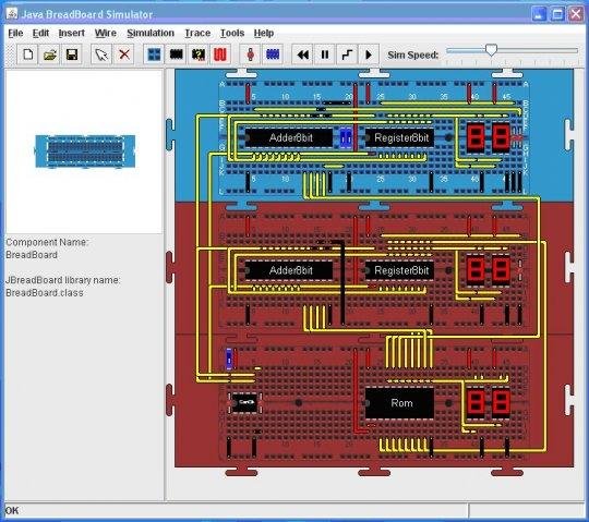 Breadboard Layout Of A Simple Stack Processor