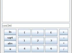 Java Calculator running with the default Metal look and feel