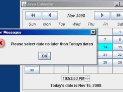 Calendar with oldDateSelection Disable