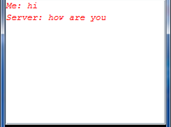 chat window