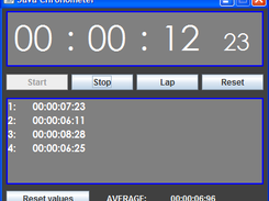 Java Chronometer Screenshot 1