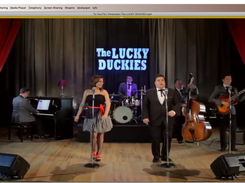 Media Player playing a music video in fullscreen below menu bar