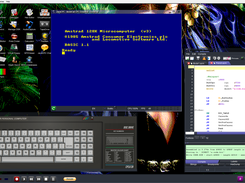 Desktop with Assembler and virtual keyboard