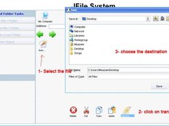 Transfer a file into real file system