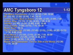 Movie listings