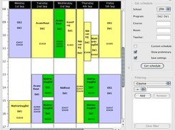 Schedule view in Mac OS X
