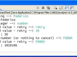Simple keyboard input (any string, integer, hex number)