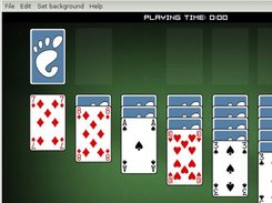 Standard green background, menu bar (crop)