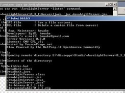 JavaLightServer 0.3.1 on Windows XP - Client/Server view