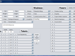 Java Marvel Character Creator Screenshot 1