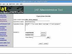 JAT v.1.2 Admin tool: Data Sources