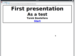The first slide of the generated presentation