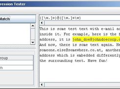 Sample extracting e-mail addresses from text