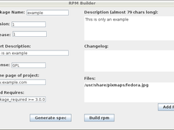 RPM Builder Screenshot 1
