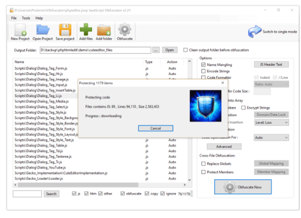 Javascript Obfuscator Screenshot 1