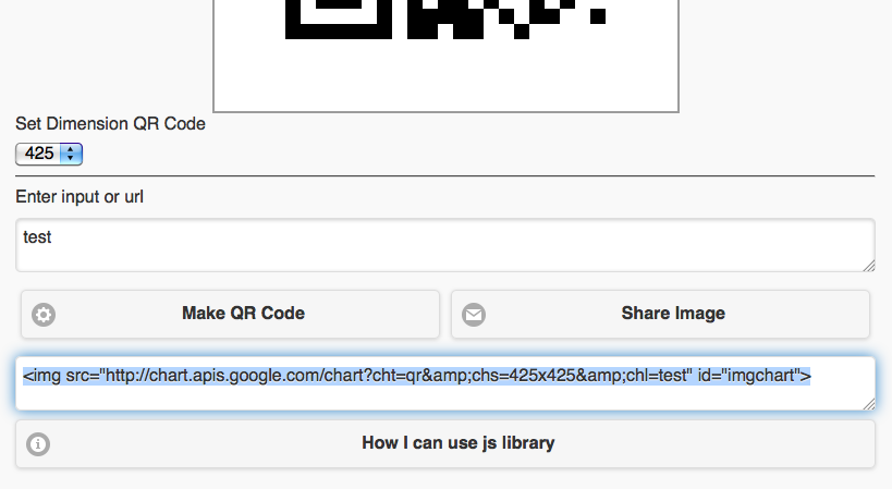 QR-код JavaScript