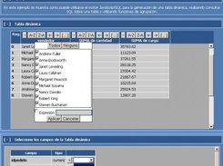Ejemplo de tabla dinámica con JSSQL