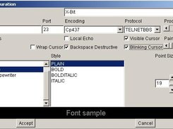 Java Terminal Configuration (X-Bit BBS)