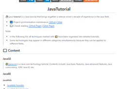 JavaTutorial Screenshot 1