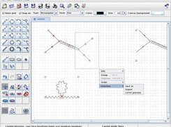 Illustration of some new features of JaxoDraw-2.0.