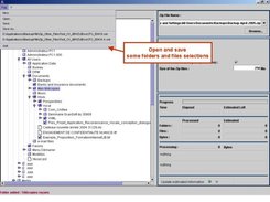 Save and reopen some folders and files selections