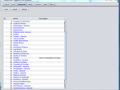 Categories tab