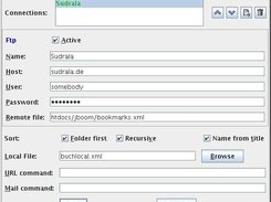 Configuration dialog