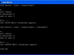 Example of JBrute's --test parameter