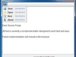 A picture of the jbtext gui