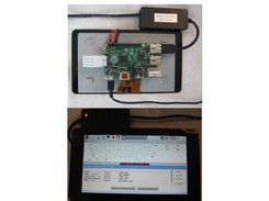 Pi with 7 inch touchscreen, Sewell(ATian) modem