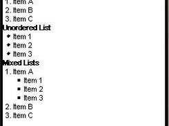 Display a list