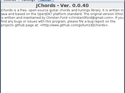 JChords About Tab