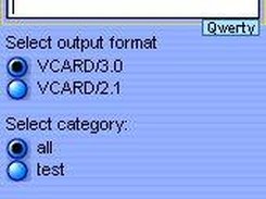 Export dialog