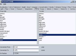 Example of 33 1/2 years to score using fractions (ver 1.0.8)