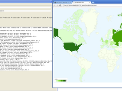 GIPC on the left; GIPC generated google heat map on the right.