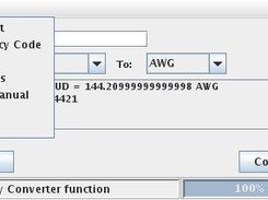 Some options in menu for JCurrency 1.2 pre-alpha
